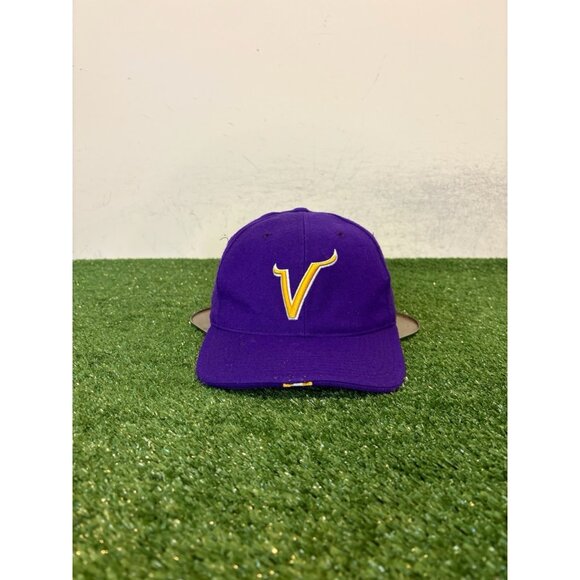 Vintage Minnesota Vikings hat cap fitted 7 1/4 nike purple Y2K wool NFL mens - Picture 1 of 9
